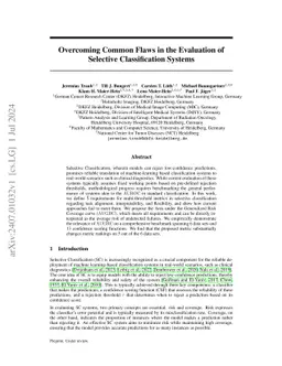 Overcoming Common Flaws in the Evaluation of Selective Classification
  Systems