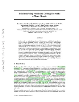 Benchmarking Predictive Coding Networks -- Made Simple