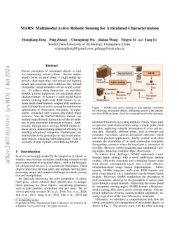 MARS: Multimodal Active Robotic Sensing for Articulated Characterization