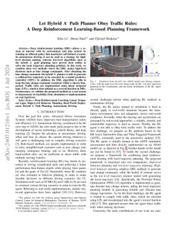 Let Hybrid A* Path Planner Obey Traffic Rules: A Deep Reinforcement
  Learning-Based Planning Framework