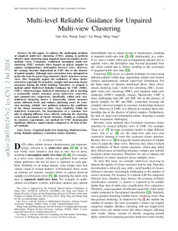Multi-level Reliable Guidance for Unpaired Multi-view Clustering