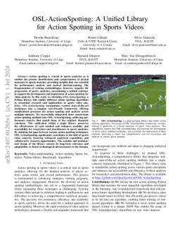 OSL-ActionSpotting: A Unified Library for Action Spotting in Sports
  Videos