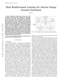 Deep Reinforcement Learning for Adverse Garage Scenario Generation