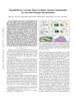 PanopticRecon: Leverage Open-vocabulary Instance Segmentation for
  Zero-shot Panoptic Reconstruction