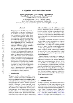 POLygraph: Polish Fake News Dataset