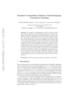 Semantic Compositions Enhance Vision-Language Contrastive Learning
