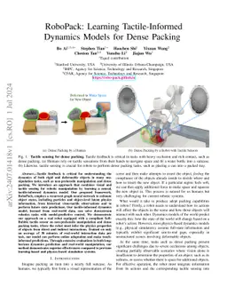 RoboPack: Learning Tactile-Informed Dynamics Models for Dense Packing