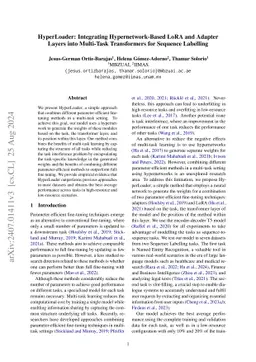 HyperLoader: Integrating Hypernetwork-Based LoRA and Adapter Layers into
  Multi-Task Transformers for Sequence Labelling