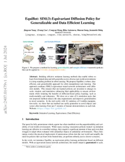EquiBot: SIM(3)-Equivariant Diffusion Policy for Generalizable and Data
  Efficient Learning