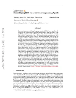 Agentless: Demystifying LLM-based Software Engineering Agents