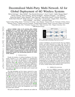 Decentralized Multi-Party Multi-Network AI for Global Deployment of 6G
  Wireless Systems