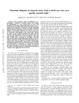 Fish-bone diagram of research issue: Gain a bird's-eye view on a
  specific research topic