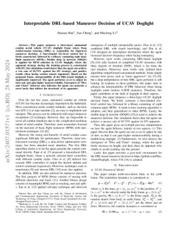 Interpretable DRL-based Maneuver Decision of UCAV Dogfight