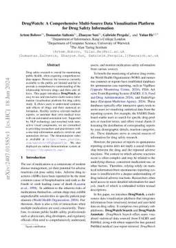 DrugWatch: A Comprehensive Multi-Source Data Visualisation Platform for
  Drug Safety Information