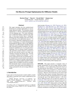 On Discrete Prompt Optimization for Diffusion Models