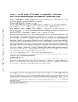 A survey on the impacts of recommender systems on users, items, and human-AI ecosystems