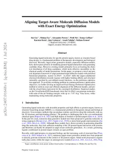 Aligning Target-Aware Molecule Diffusion Models with Exact Energy
  Optimization