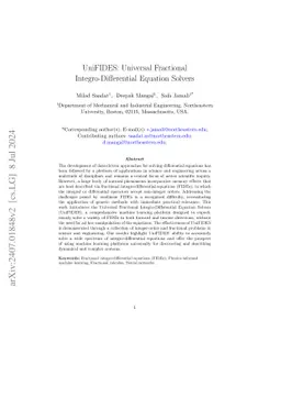 UniFIDES: Universal Fractional Integro-Differential Equation Solvers