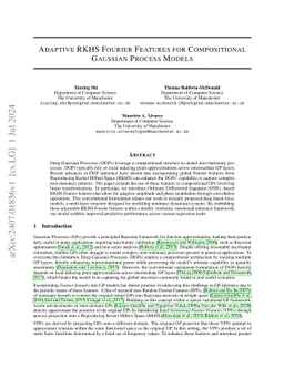 Adaptive RKHS Fourier Features for Compositional Gaussian Process Models