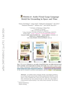 Meerkat: Audio-Visual Large Language Model for Grounding in Space and
  Time