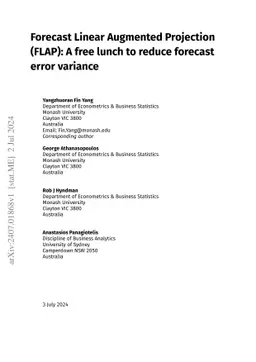 Forecast Linear Augmented Projection (FLAP): A free lunch to reduce
  forecast error variance