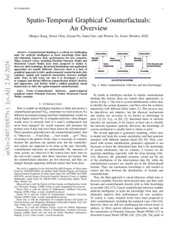 Spatio-Temporal Graphical Counterfactuals: An Overview