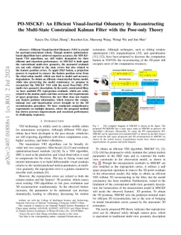 PO-MSCKF: An Efficient Visual-Inertial Odometry by Reconstructing the
  Multi-State Constrained Kalman Filter with the Pose-only Theory
