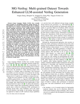 MG-Verilog: Multi-grained Dataset Towards Enhanced LLM-assisted Verilog
  Generation