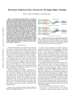 FlowTrack: Point-level Flow Network for 3D Single Object Tracking