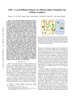 LDP: A Local Diffusion Planner for Efficient Robot Navigation and
  Collision Avoidance