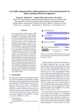 AdaCQR: Enhancing Query Reformulation for Conversational Search via Sparse and Dense Retrieval Alignment