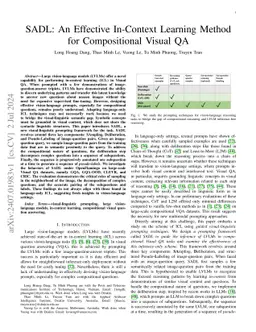 SADL: An Effective In-Context Learning Method for Compositional Visual
  QA
