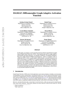 DiGRAF: Diffeomorphic Graph-Adaptive Activation Function