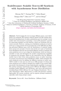 ScaleDreamer: Scalable Text-to-3D Synthesis with Asynchronous Score
  Distillation