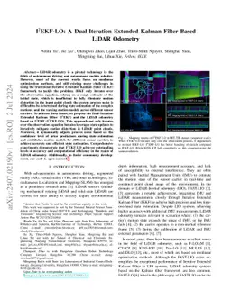 I2EKF-LO: A Dual-Iteration Extended Kalman Filter Based LiDAR Odometry