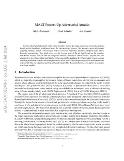 MALT Powers Up Adversarial Attacks