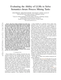 Evaluating the Ability of LLMs to Solve Semantics-Aware Process Mining
  Tasks