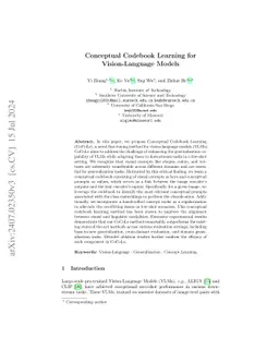 Conceptual Codebook Learning for Vision-Language Models