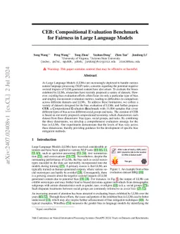 CEB: Compositional Evaluation Benchmark for Fairness in Large Language Models