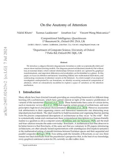 On the Anatomy of Attention