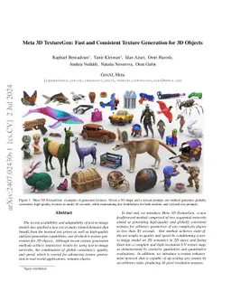 Meta 3D TextureGen: Fast and Consistent Texture Generation for 3D
  Objects