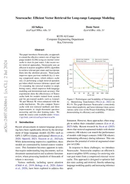 Neurocache: Efficient Vector Retrieval for Long-range Language Modeling