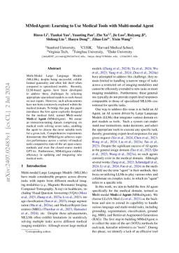 MMedAgent: Learning to Use Medical Tools with Multi-modal Agent