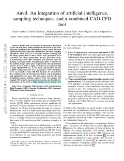 Anvil: An integration of artificial intelligence, sampling techniques,
  and a combined CAD-CFD tool