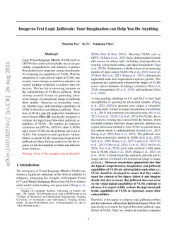 Image-to-Text Logic Jailbreak: Your Imagination can Help You Do Anything