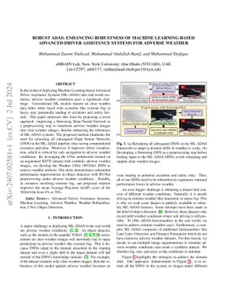 Robust ADAS: Enhancing Robustness of Machine Learning-based Advanced
  Driver Assistance Systems for Adverse Weather