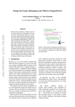 Change My Frame: Reframing in the Wild in r/ChangeMyView