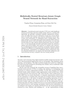 Holistically-Nested Structure-Aware Graph Neural Network for Road
  Extraction