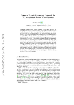 Spectral Graph Reasoning Network for Hyperspectral Image Classification