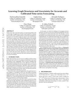 Learning Graph Structures and Uncertainty for Accurate and Calibrated
  Time-series Forecasting